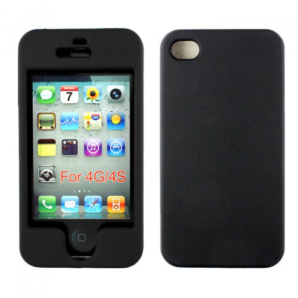 Wholesale iPhone 4S 4 Hard Protector Cover (Black)